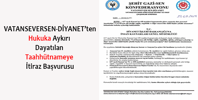 3 Yıl Şartına Karşı Resmi Başvuru